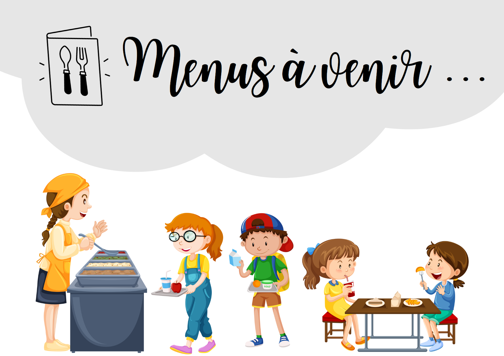 Visuel Menus à venir