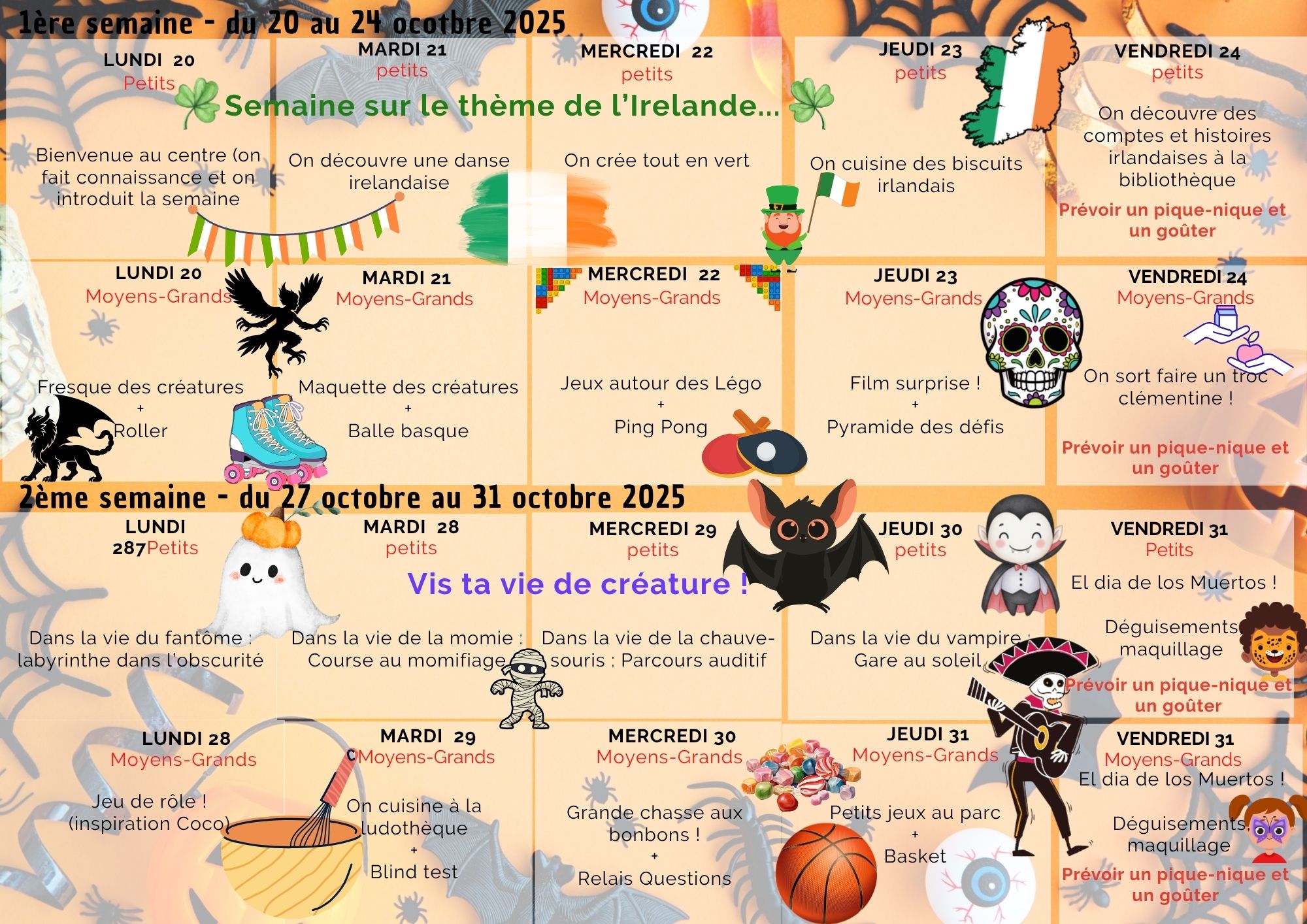 Visuel vacances de la Toussaint